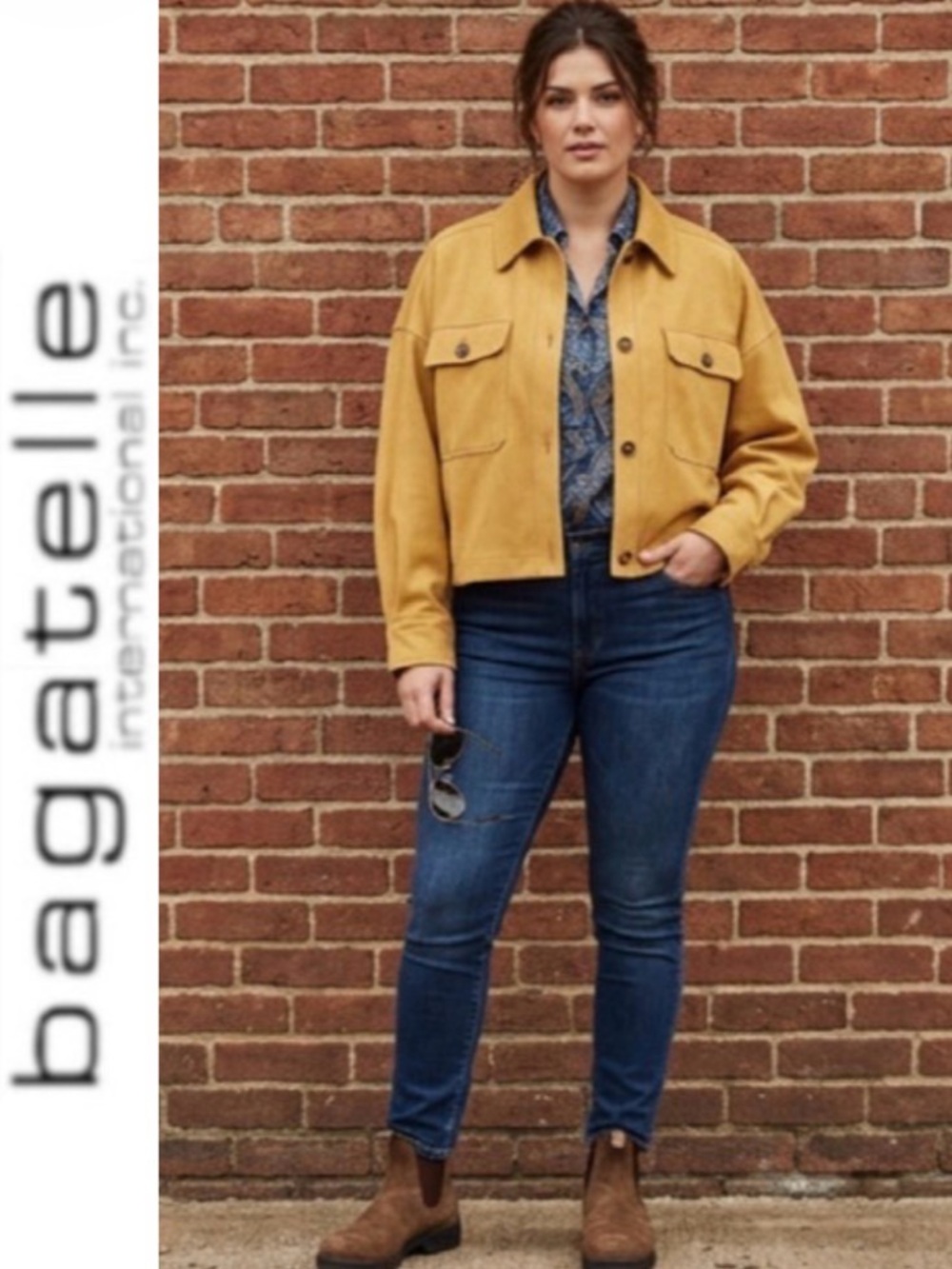 XL Bagatelle Collection Faux Suede Oversized “Mustardseed” Boxy Jacket